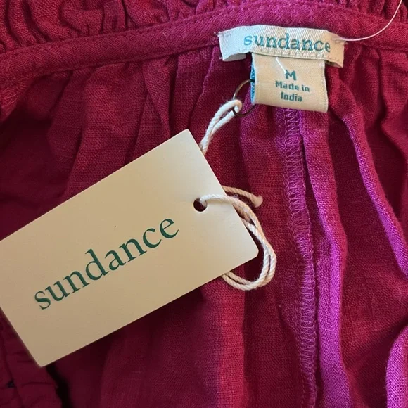 Sundance Saira Cover Up Pink Tassels Long Sleeve Embroidered - Picture 4 of 5